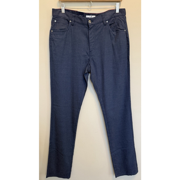 Johnnie-O London Pants W 38 L 32 Indigo Blue Stretch Chino JMPA100010 NWT